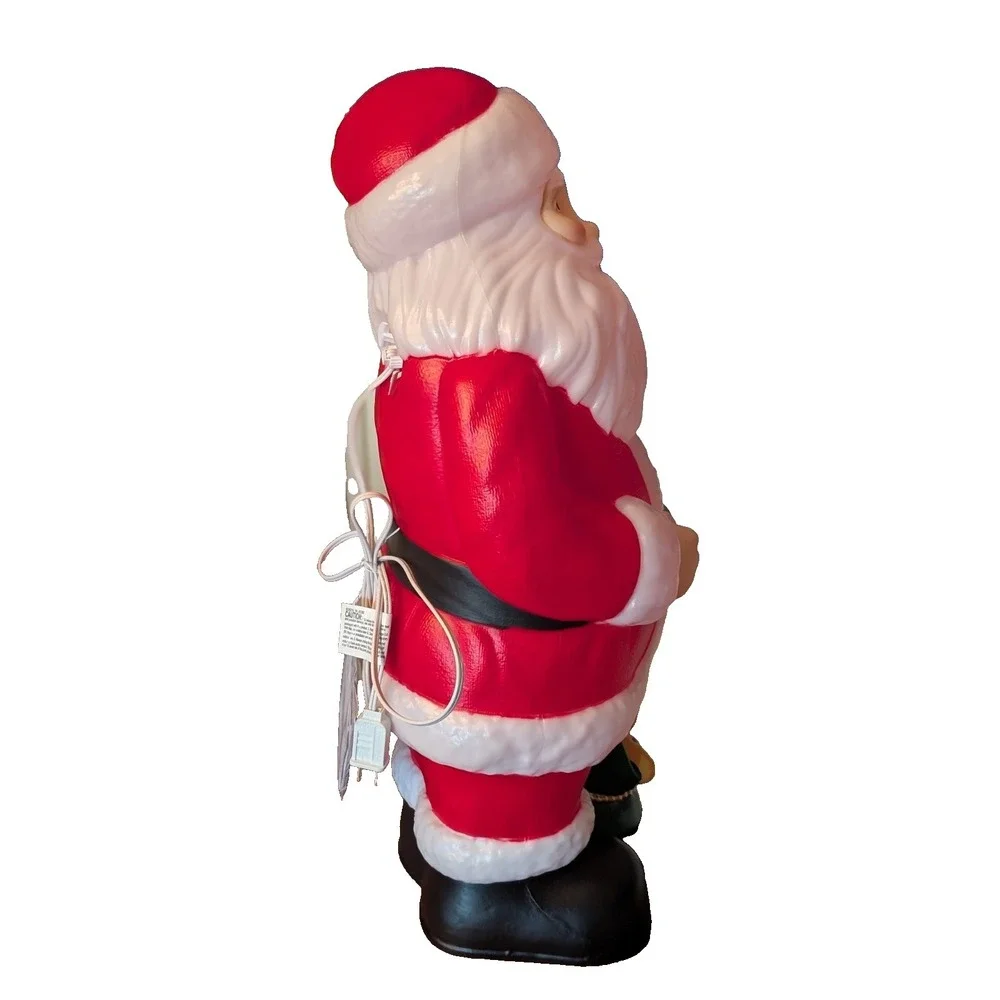 Santa Claus Christmas Blow Mold 24 Inch Light Up Outdoor Yard Plug In
